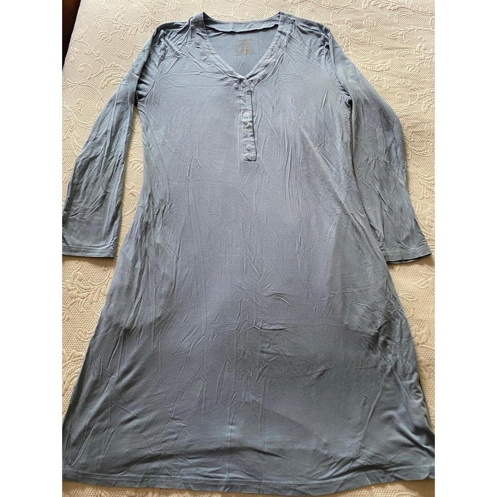 Magnetic Me Nursing Pajama Pullover Dress Medium Blue